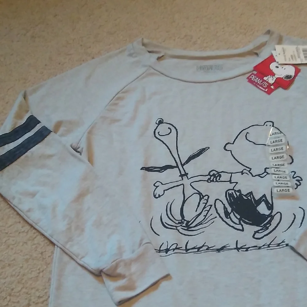 Peanuts Sweatshirt Women's Size Large NWT - Picture 4 of 4
